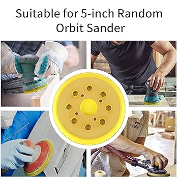 PLACEBOパーティープラッター 5'8\" DURA-FLEX5 5 Inch 8 Hole Hook and Loop Orbital Sander Replacement Pad